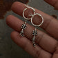925 Sterling Silver Handcrafted Tribal Rawa Hoops Mandali Earrings
