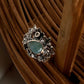 Charming Forest Larimar Silver Ring