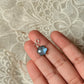 925 Sterling Silver Labradorite Floral Carved With Fresh Water Pearls Handcrafted Charm