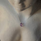 925 Sterling Silver Amethyst Moon Crescent Carved Handcrafted Necklace