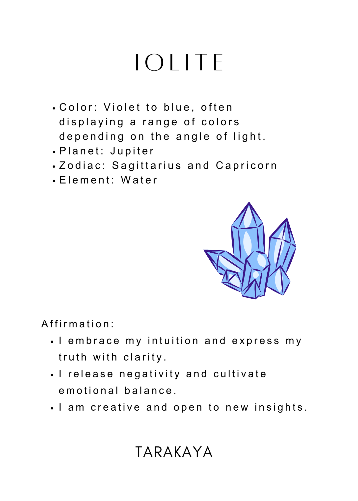 Iolite Solitaire Pear 925 Sterling Silver Ring