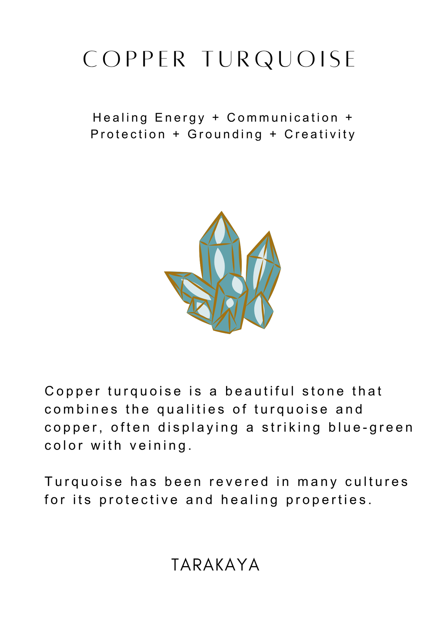 Copper Turquoise Pear Boho 925 Sterling Silver Ring