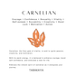Carnelian Crystal Band Ring