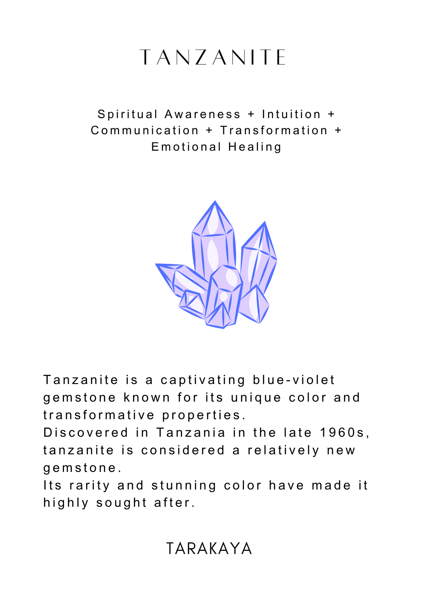 925 Sterling Silver Tanzanite Faceted Ring