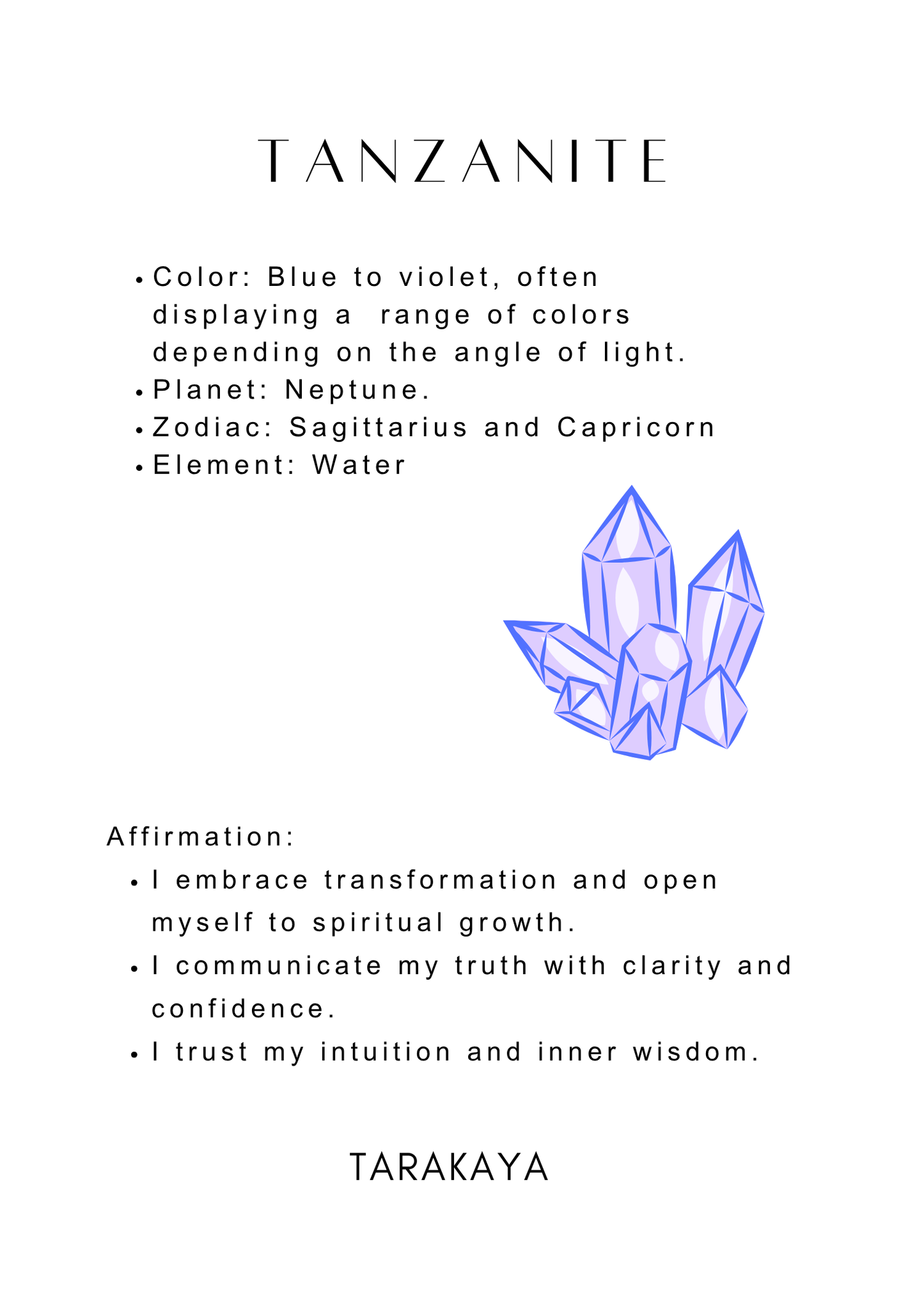 925 Sterling Silver Tanzanite Faceted Ring