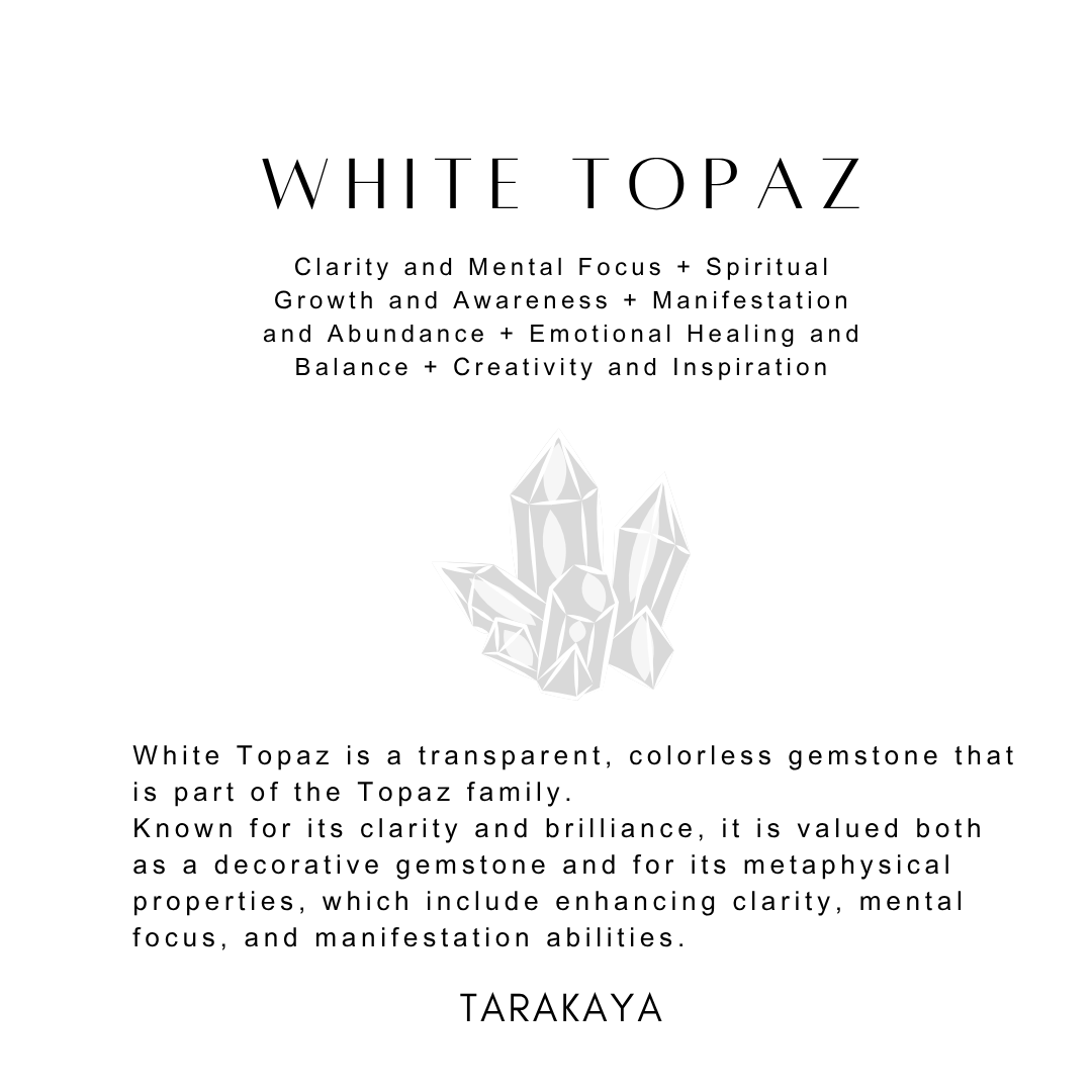 White Topaz Crystal for Clarity & Focus