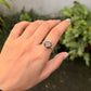 925 Sterling Silver Smokey Quartz Cushion Cut Contemporary Style Solitaire Ring