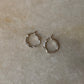 925 Sterling Silver Chunky Italian Laser Design Engraved Hoops