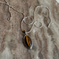 925 Sterling Silver Tiger Eye Marquise Handcrafted One of a Kind Pendant