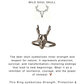 925 Sterling Silver Deer Skull Boho Ring