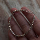Chunky Raw Antique Solid Silver Cut Beads Handcrafted Stackable Sterling Silver 925 Bracelet