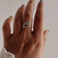 925 sterling silver vintage rose ring