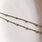Timeless Cable Small Dot Silver Chain
