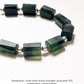 Serpentine & Silver Balls Chunky 925 Sterling Silver Bracelet