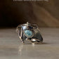 925 Sterling Silver New Larimar Molten Drip Ring