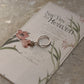 925 Sterling Silver White Topaz North Star Piercing Septum or Nose Ring