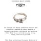 925 Sterling Silver Vintage Boho Belt Ring