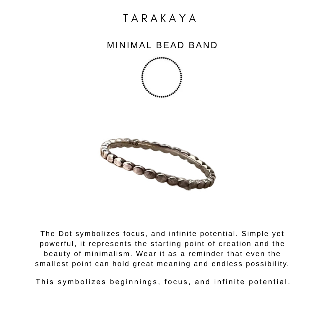 925 Sterling Silver Small Dot Minimal Dainty Band Stackable Ring