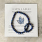 Natural Crystal Lapis Lazuli 4mm Stretchy Rings & Bracelet
