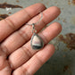 925 Sterling Silver Jasper Pear Pendant