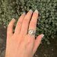 925 Sterling Silver Citrine Faceted Oval Leaf Wrap Handcrafted Ring