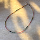 Multi Tourmaline Dark 2MM 925 Sterling Silver Necklace