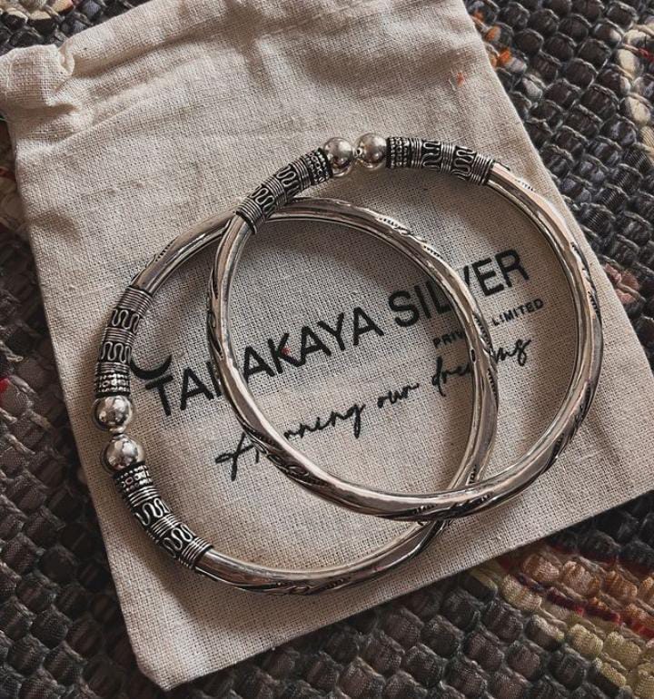 Elegant Leg Kada - Design 2 in Sterling Silver