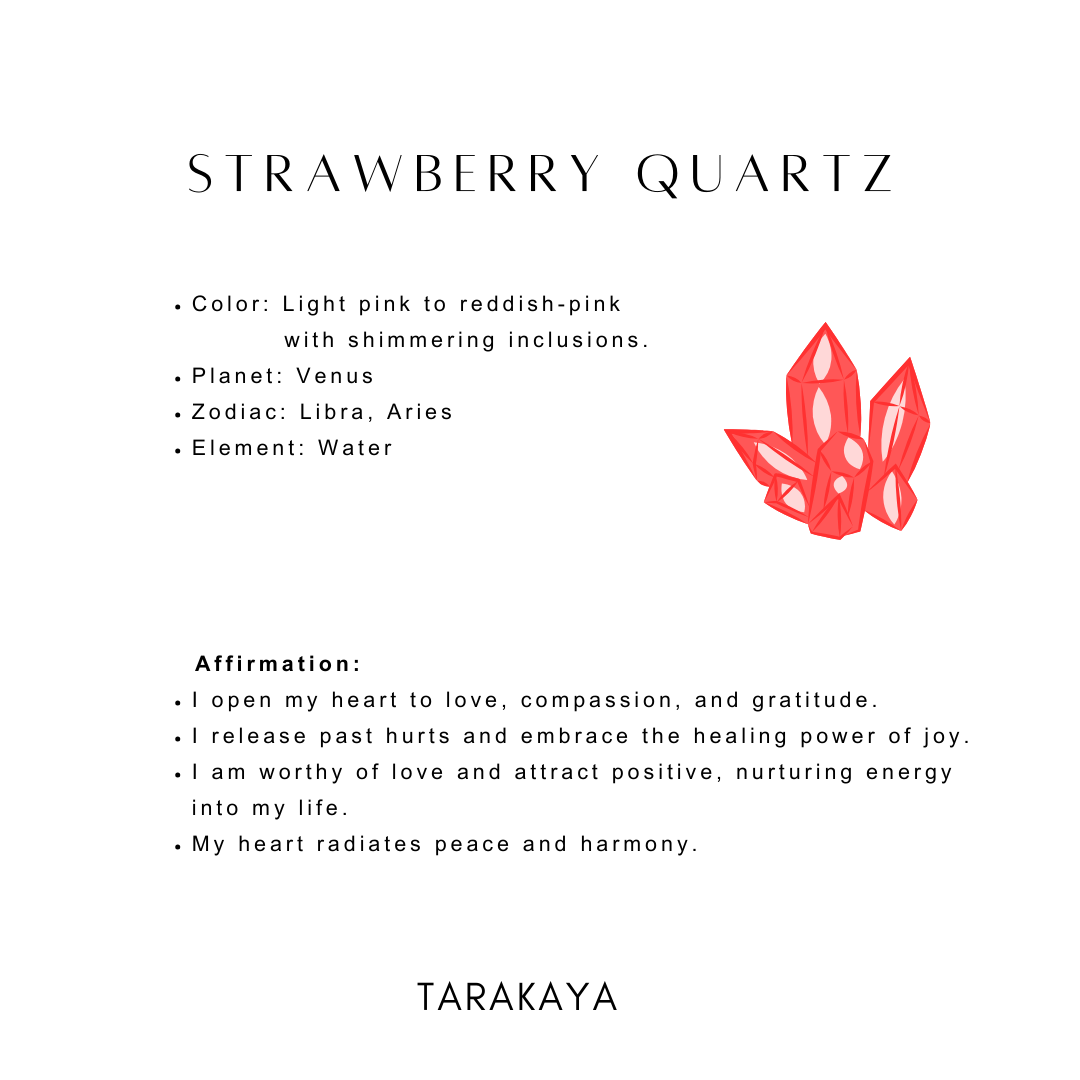 Strawberry Quartz Crystal for Healing
