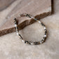 925 Sterling Silver Dalmatian Jasper Flat Tube Crystal Fresh Water Pearls Bracelet