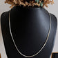 Timeless flat snake silver chain with delicate and refined links