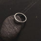 Trendy tribal engraved full side band ring in silver