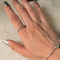 925 Sterling Silver Thick Molten Textured Stack Band Unisex Ring