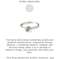 925 Sterling Silver Boho Spiral Plain Ring