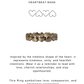 925 Sterling Silver Heart Band Boho Ring