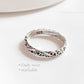 Subtle Vintage Motif Silver Ring