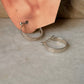 925 Sterling Silver Chunky Italian Plain Rectangular Hoops