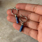 925 Sterling Silver Lapis, Dalmation Jasper Italian Hoops