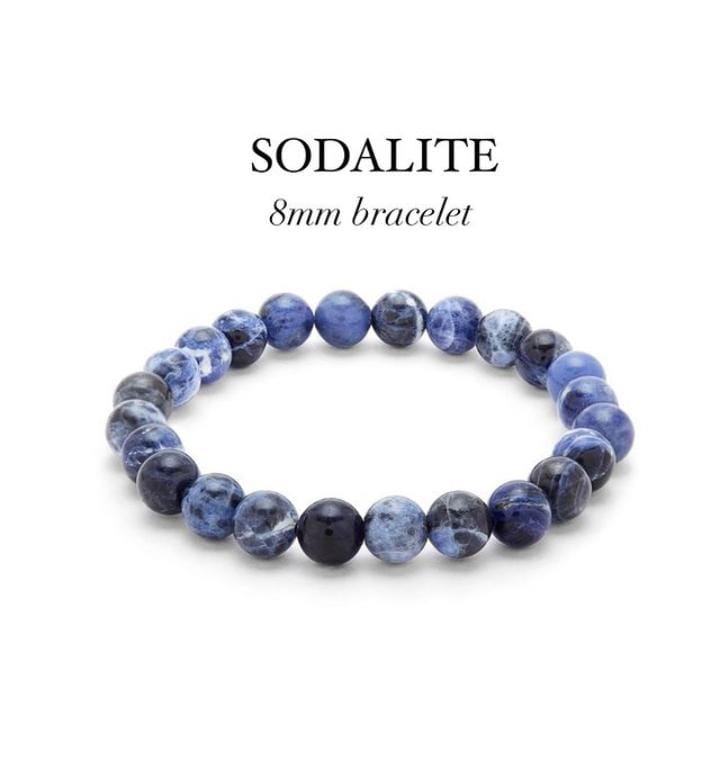 Sodalite Natural Crystal Bracelet 8MM