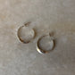 925 Sterling Silver Italian Twist Half Hoops