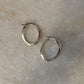 925 Sterling Silver Chunky Italian U Statement Hoops