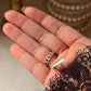 925 Sterling Silver Natural Multi Tourmaline Faceted Eternity White Band Ring