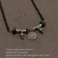 925 Sterling Silver Coin Kingsman Turquoise Boho Style Mangalsutra