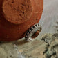Traditional Balinese silver ring with a fixed size and detailed artistry.