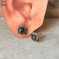 925 Sterling Silver Labradorite Rawa Square Studs Earrings