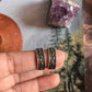 Pure silver toe ring featuring a tribal wavy Rawa design with antique touches.
