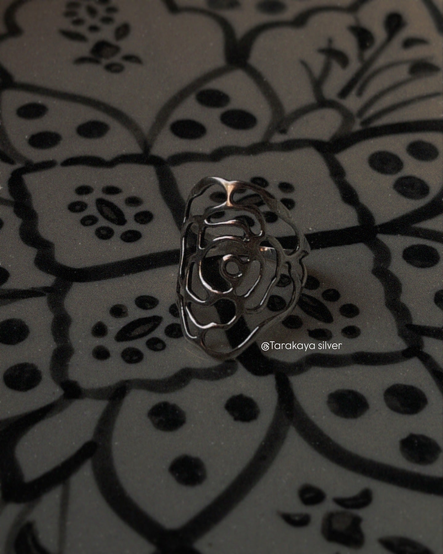 Rose Filigree 925 Sterling Silver Ring