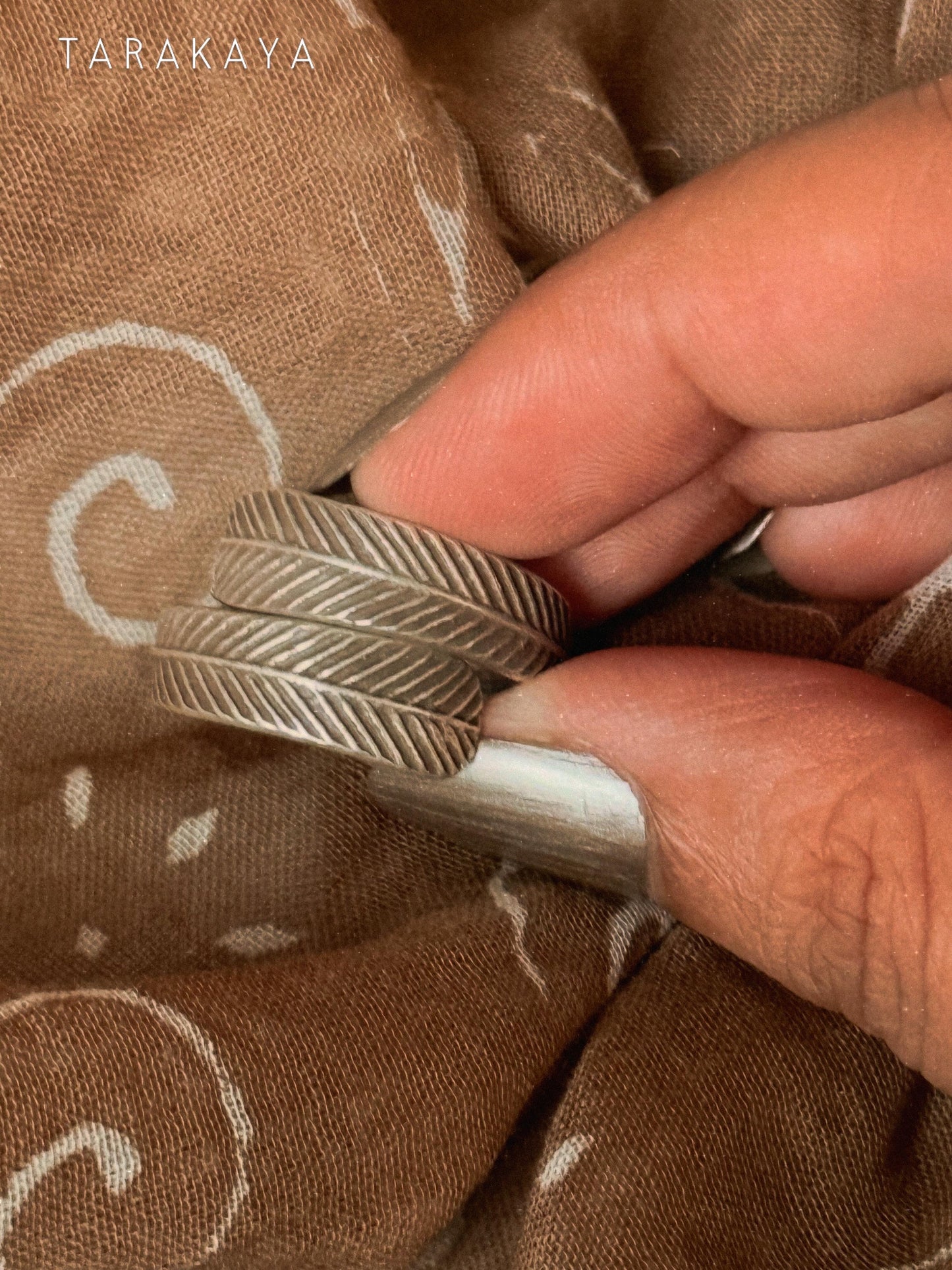 925 Sterling Silver Bohemian Dessert Spirit - Leaf Textured Wrap Hill Tribe Handcrafted Adjustable Ring