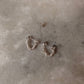 925 Sterling Silver Hill Tribe Molten Silver Beads Handcrafted Chunky Connector Studs