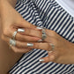 925 Sterling Silver Butterfly Forest Ring