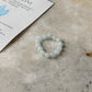 Natural Crystal Aquamarine 4mm Stretchy Rings